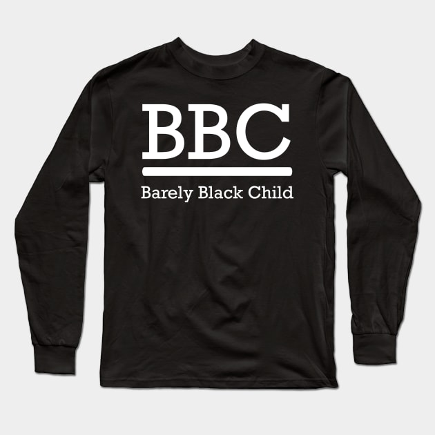 Barely Black Child Long Sleeve T-Shirt by The iconick_ Store